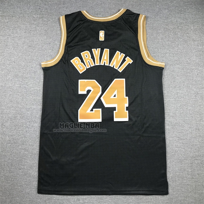 Maglia
 Kobe Bryant NO 24 Los Angeles Lakers Select Series Or
 Nero
